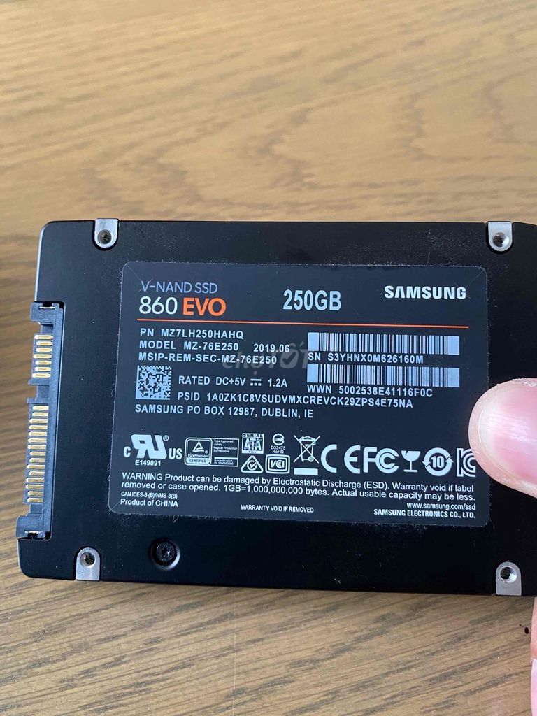 Ổ cững Samsung Ssd 250G zin W10 Pro có Bảo Hành