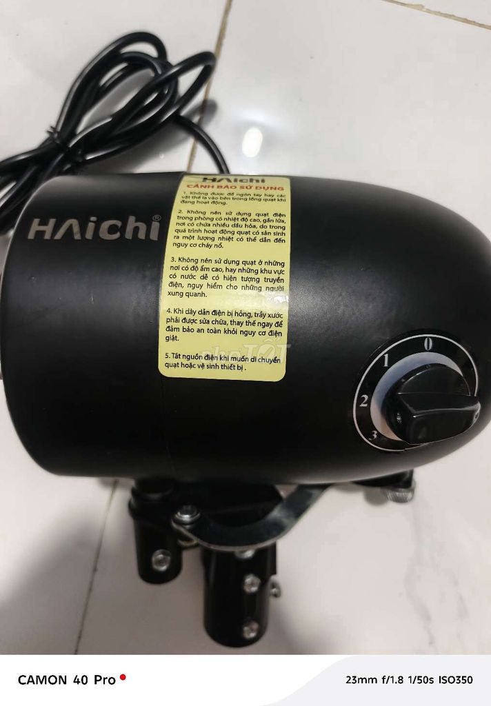 Đầu quạt công nghiệp HAICHI HCS-750/HCW-750. Mua bán Quạt tại Thị xã Bến Cát Bình Dương được đăng bởi Thiên Hiểu hình 1