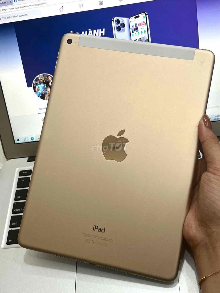 Ipad Air 2 16G Gold Wifi - ZP/A - Pin 50%. Mua bán Máy tính bảng tại Quận 3 Tp Hồ Chí Minh được đăng bởi Tuấn Nguyễn hình 1