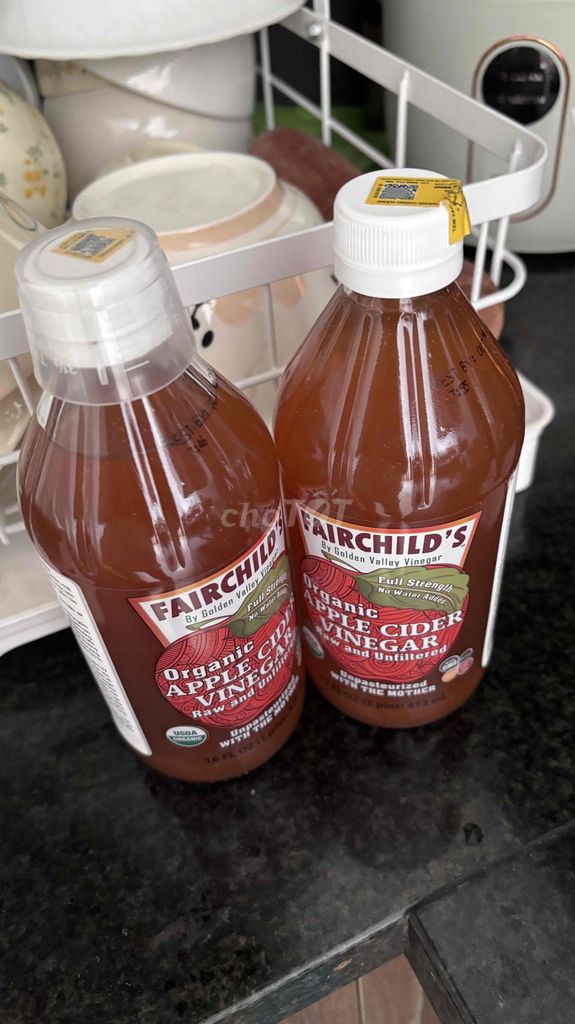 Giấm táo Fairchilds 473ml Mỹ. Mua bán Đồ ăn, thực phẩm và các loại khác tại Thành phố Dĩ An Bình Dương được đăng bởi bé Lam hình 1