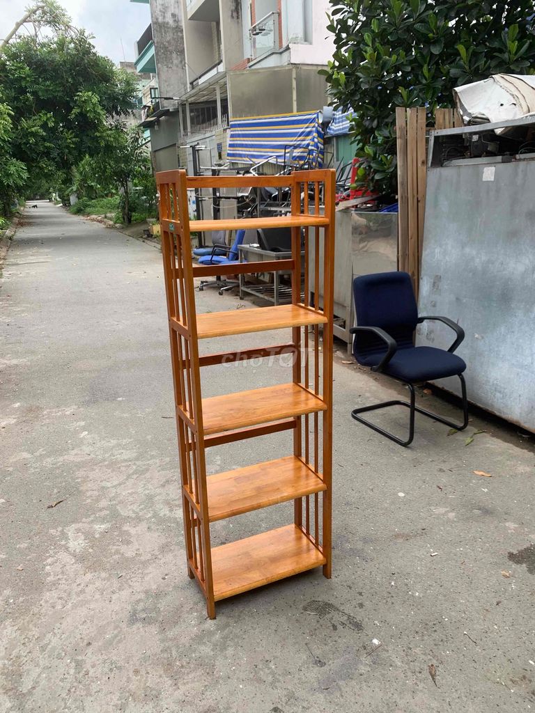 Kệ sách gỗ 5 tầng màu Nâu. Mua bán Tủ, kệ gia đình tại Huyện Bình Chánh Tp Hồ Chí Minh được đăng bởi Đồ Củ Đức Hiền hình 1