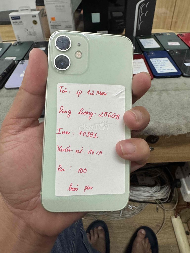 Apple iPhone 12 Mini 256GB Xanh lá nhạt 98%. Mua bán Điện thoại tại Quận Đống Đa Hà Nội được đăng bởi Lê Khuyến hình 1