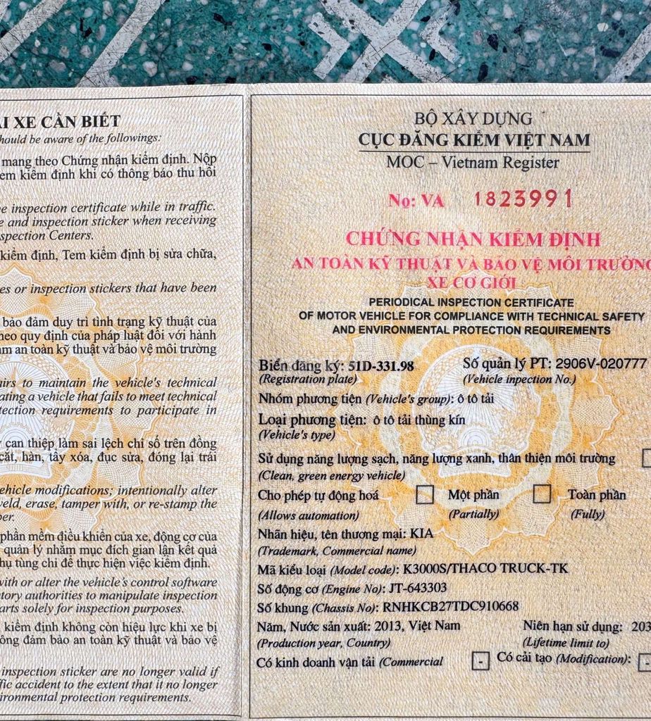 Bán gấp kia 1.1 tấn đời 2013 thùng kín 3m4. Mua bán Xe tải, xe ben tại Thành phố Thuận An Bình Dương được đăng bởi Xe tải Bình Dương hình 15