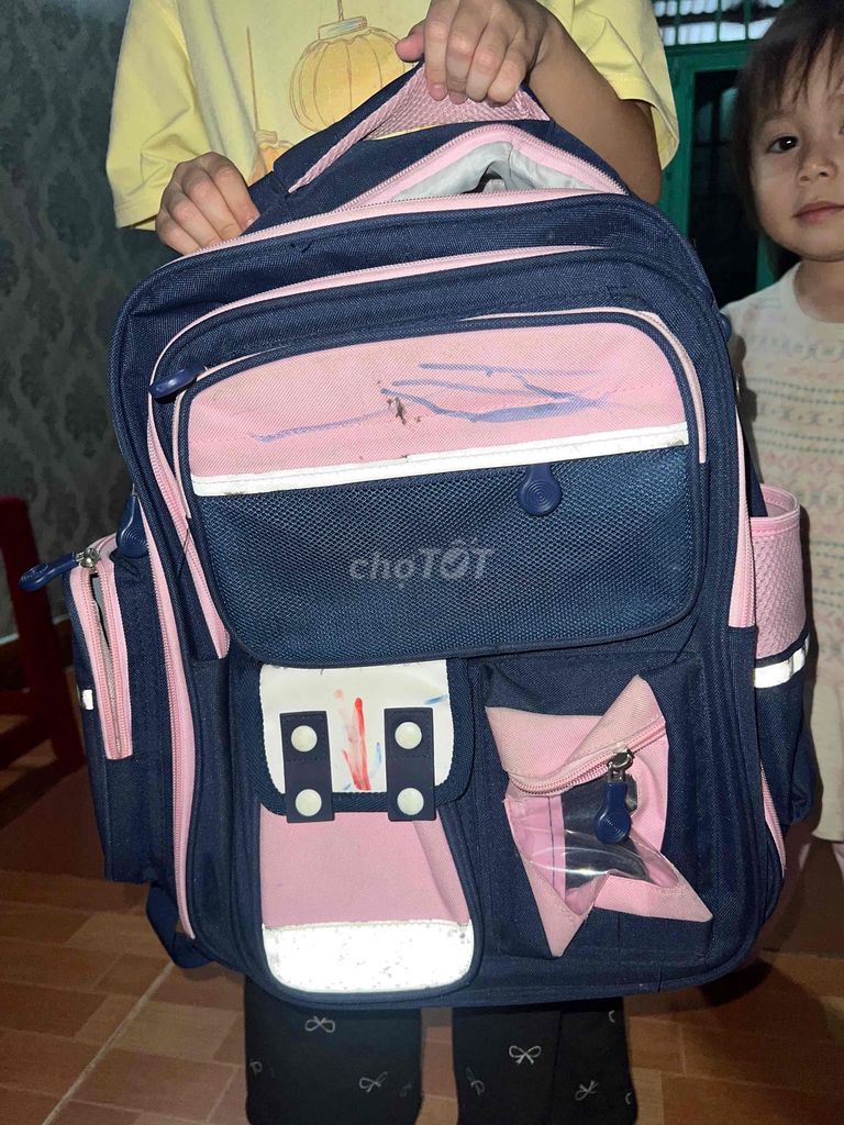 Balo học sinh nữ vải Hồng. Mua bán Túi xách tại Quận Ngũ Hành Sơn Đà Nẵng được đăng bởi Đqa hình 1