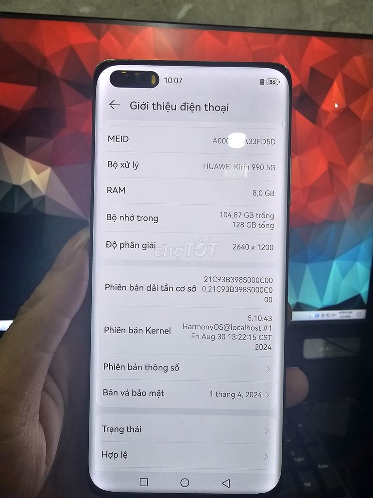 Huawei P40 Pro 128GB Bạc. Mua bán Điện thoại tại Quận Gò Vấp Tp Hồ Chí Minh được đăng bởi N T T  hình 1