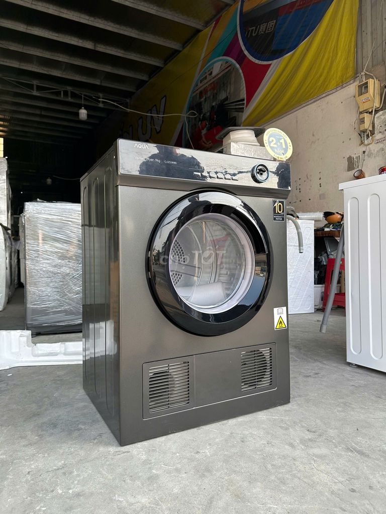 Máy sấy thông hơi Aqua 9 kg AQH-V901K PS,. Mua bán Máy giặt tại Quận Gò Vấp Tp Hồ Chí Minh được đăng bởi Điện Máy Giá Kho Miền Nam hình 5