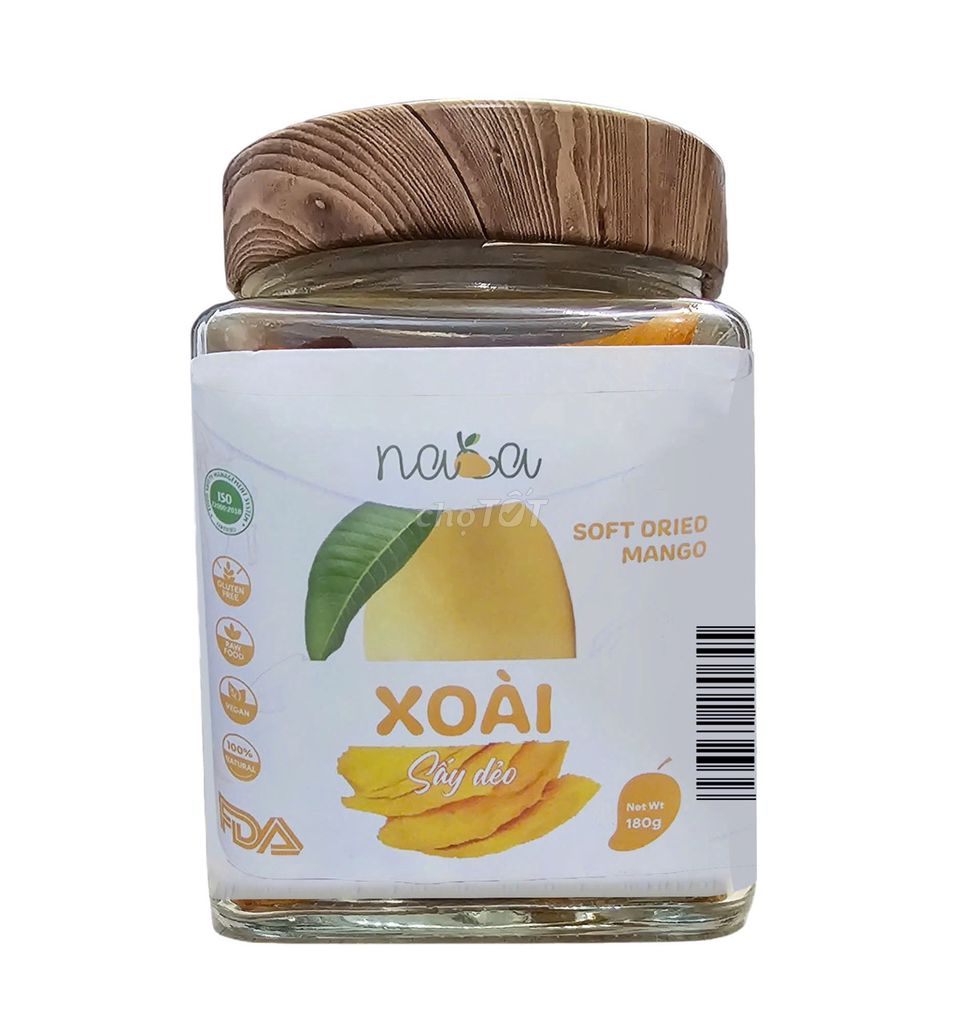 Xoài sấy dẻo hủ nấp gỗ 180g