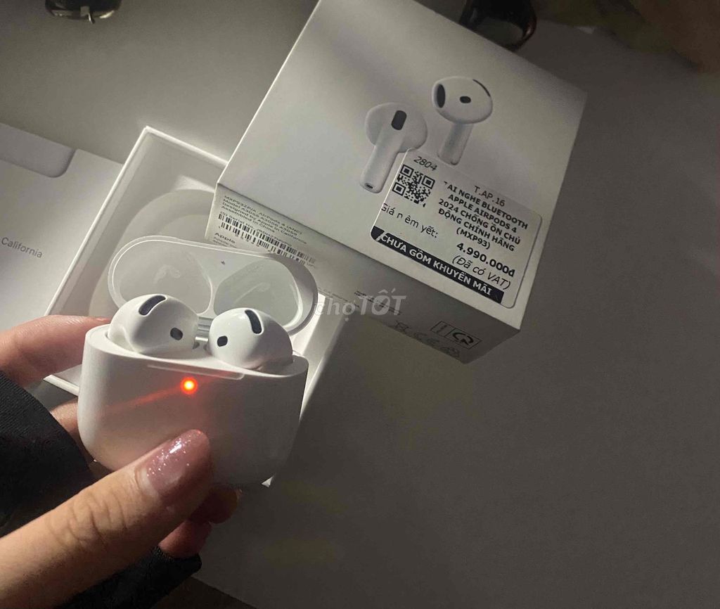 Tai nghe Bluetooth Apple AirPods 4 2024 (chống ồn). Mua bán Tivi, Âm thanh tại Quận Tân Bình Tp Hồ Chí Minh được đăng bởi ngọc anh hình 1
