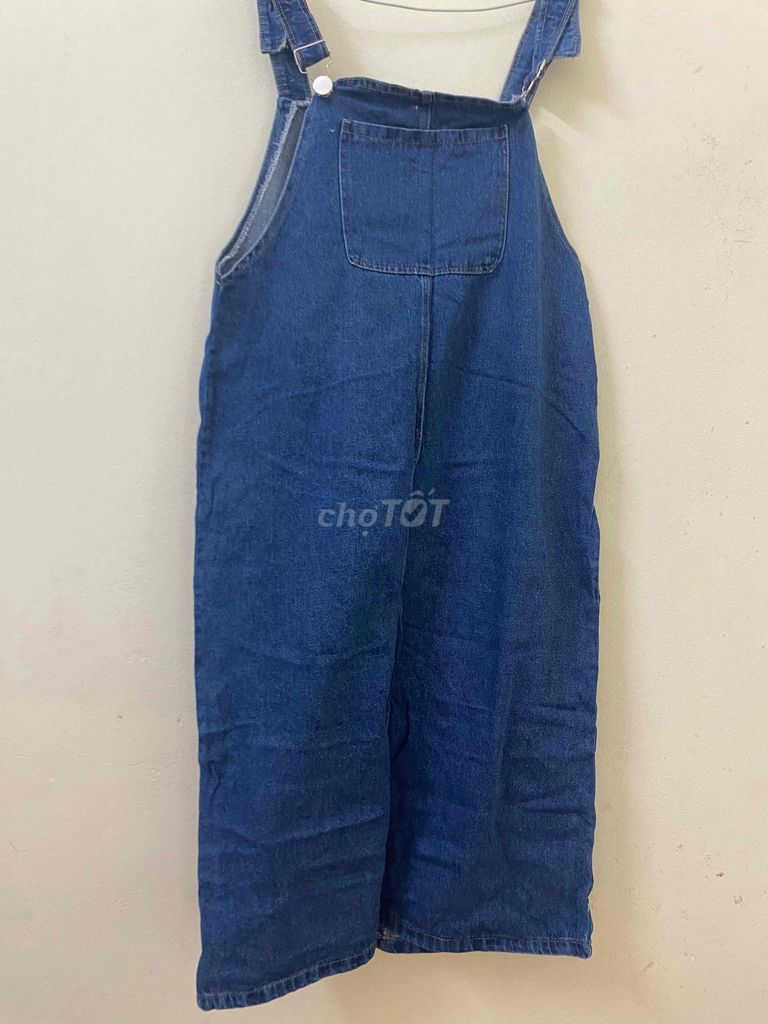 Yếm bò Nữ Vải bò Freesize Xanh đậm. Mua bán Quần áo tại Quận Nam Từ Liêm Hà Nội được đăng bởi Yuki hình 1
