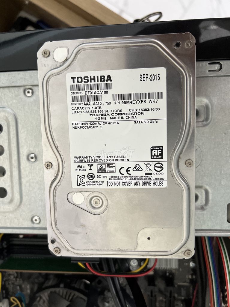 Ổ HDD Toshiba 1TB hàng đẹp, tháo máy!. Mua bán Linh kiện (RAM, Card...) tại Quận Tây Hồ Hà Nội được đăng bởi MayTinhGiaReHaNoi hình 1