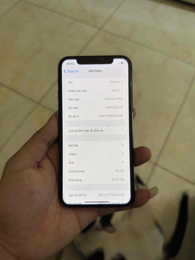 iPhone 11 Pro 64GB Đen Đã sử dụng. Mua bán Điện thoại tại Thị xã Bến Cát Bình Dương được đăng bởi Tuấn Vũ hình 1