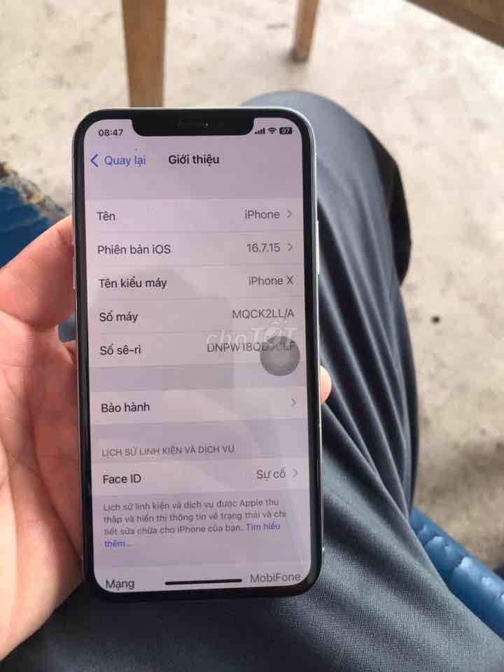Apple iPhone X 64GB Đen Đã sử dụng. Mua bán Điện thoại tại Thành phố Bạc Liêu Bạc Liêu được đăng bởi saudom hình 1