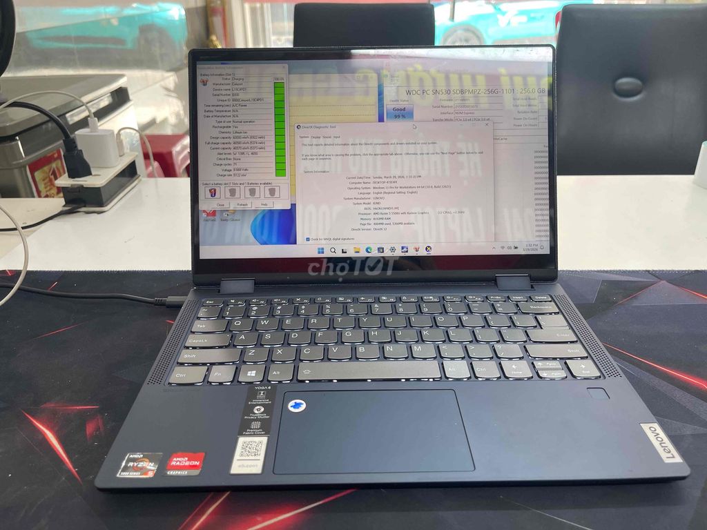 Lenovo Yoga 6 R5-5500/8GB/256GB. Mua bán Laptop tại Quận Gò Vấp Tp Hồ Chí Minh được đăng bởi Chí Hướng Group  hình 1