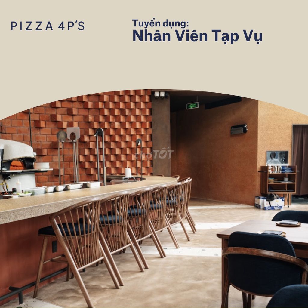 [HCM] Nhân Viên Tạp Vụ. Việc làm tại Quận 1 Tp Hồ Chí Minh được đăng bởi Pizza 4P's hình 2