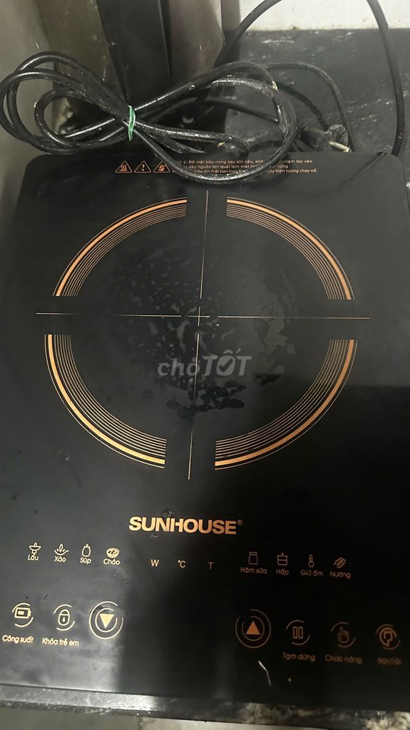 Bếp từ đơn Sunhouse mặt kính Đen. Mua bán Bếp, lò, đồ điện nhà bếp tại Quận Bắc Từ Liêm Hà Nội được đăng bởi Nguyễn Tiến-Đạt hình 1