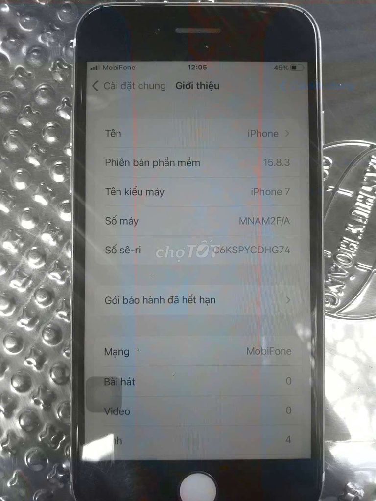 Apple iPhone 7 128GB Bạc Đã dùng. Mua bán Điện thoại tại Huyện Hóc Môn Tp Hồ Chí Minh được đăng bởi tuan anh hình 1