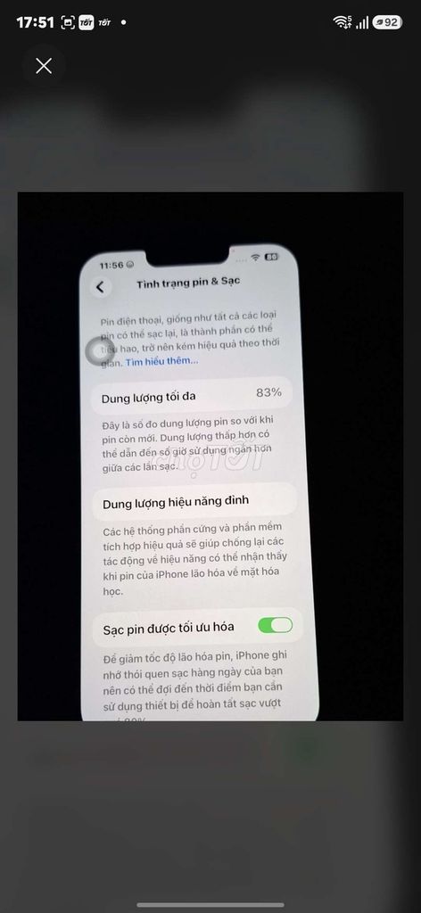 iPhone 13 Pro Max Xám pin 83% màn thay. Mua bán Điện thoại tại Quận Bình Tân Tp Hồ Chí Minh được đăng bởi Mai Phan hình 1