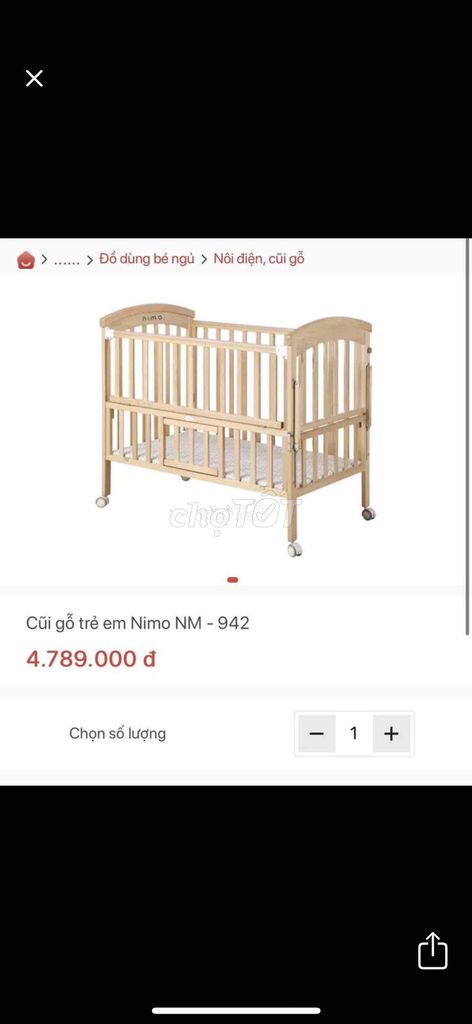 Bán cũi gỗ em bé. Mua bán Mẹ và bé tại Quận Ba Đình Hà Nội được đăng bởi hoàn hình 1