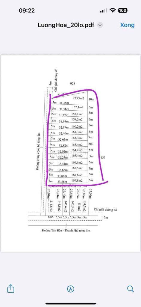 chủ còn 10lô fo xã tân Bửu Long An