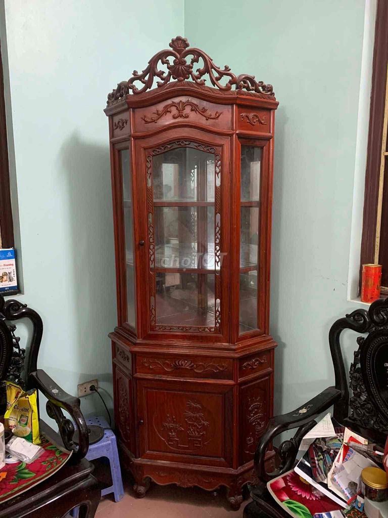 Tủ rượu góc gỗ Gia Lai. Mua bán Tủ, kệ gia đình tại Quận Hà Đông Hà Nội được đăng bởi thu hien nguyen hình 1