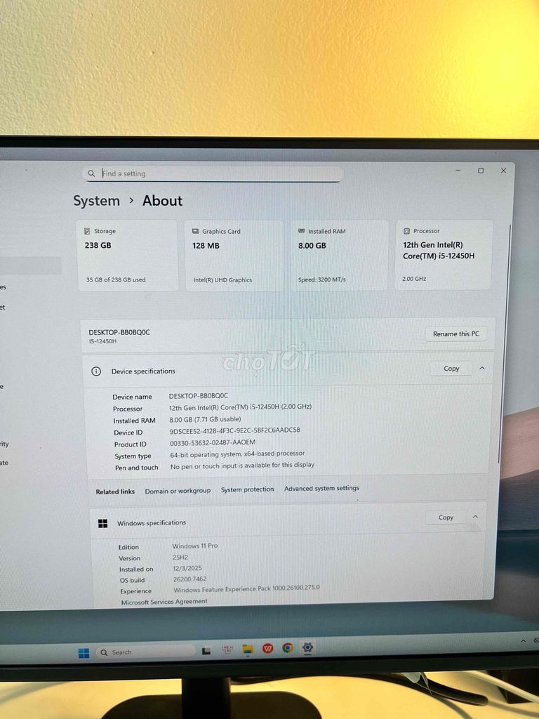 Cây PC SingPC i512H682SF-W i5 12450H 8GB/256GB Đen. Mua bán Máy tính để bàn tại Huyện Chương Mỹ Hà Nội được đăng bởi Dinh Tho hình 1