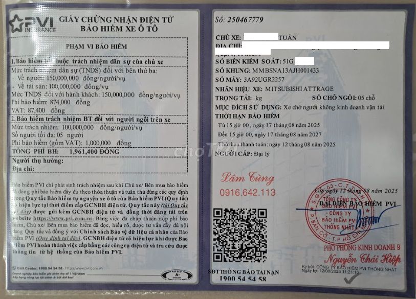 Mitsubishi Attrage 2017 1.2MT - 139000 km. Mua bán Ô tô tại Quận 11 Tp Hồ Chí Minh được đăng bởi Tuấn hình 14