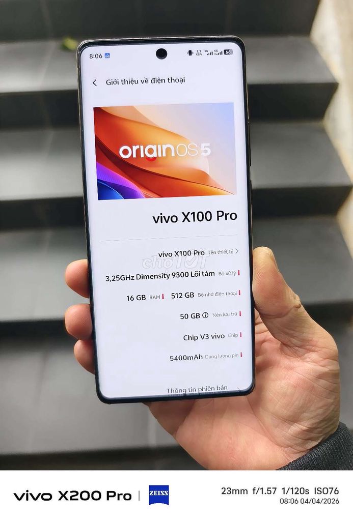 Vivo X100 Pro 16GB/512GB Đen. Mua bán Điện thoại tại Quận Đống Đa Hà Nội được đăng bởi Việt hình 1