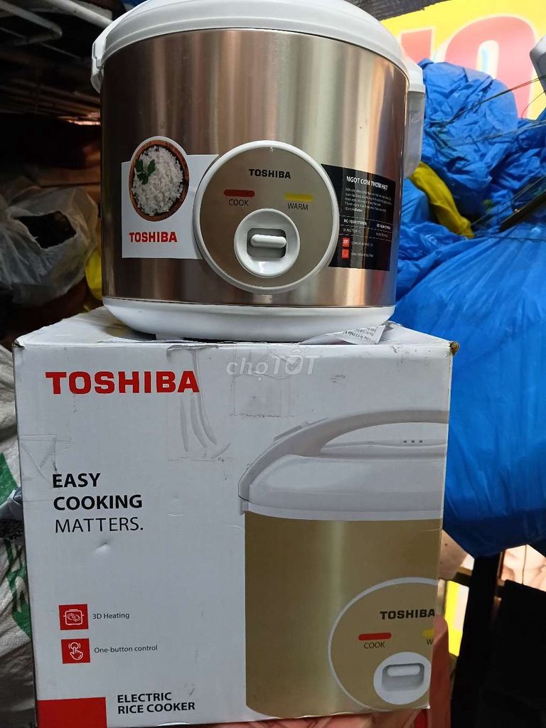 Nồi cơm điện Toshiba 1.8L moi. Mua bán Bếp, lò, đồ điện nhà bếp tại Huyện Bình Chánh Tp Hồ Chí Minh được đăng bởi Đại Phúc chuyên hàng chính hãng mới giá rẻ hình 1
