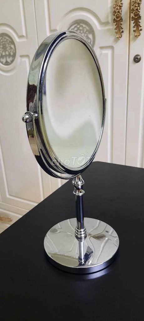 Gương trang điểm kim loại 2 mặt. Mua bán Nội thất, đồ gia dụng khác tại Quận 10 Tp Hồ Chí Minh được đăng bởi Châu Gia hình 1