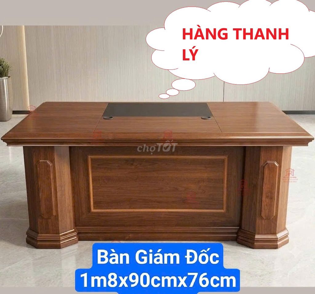 Bàn giám đốc Gỗ Nâu xịn 1m8 Thanh lý, bàn lãnh đạo. Mua bán Bàn ghế tại Thành phố Thủ Đức Tp Hồ Chí Minh được đăng bởi PHÚ NHÀN NỘI THẤT THANH LÝ SÀI GÒN hình 1