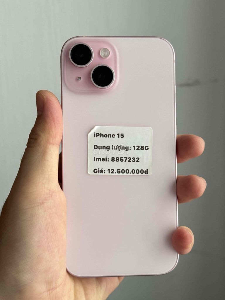 iPhone 15 128GB Hồng máy ngoại hình đẹp. Mua bán Điện thoại tại Thành phố Buôn Ma Thuột Đắk Lắk được đăng bởi Nguyễn Hoàng hình 1