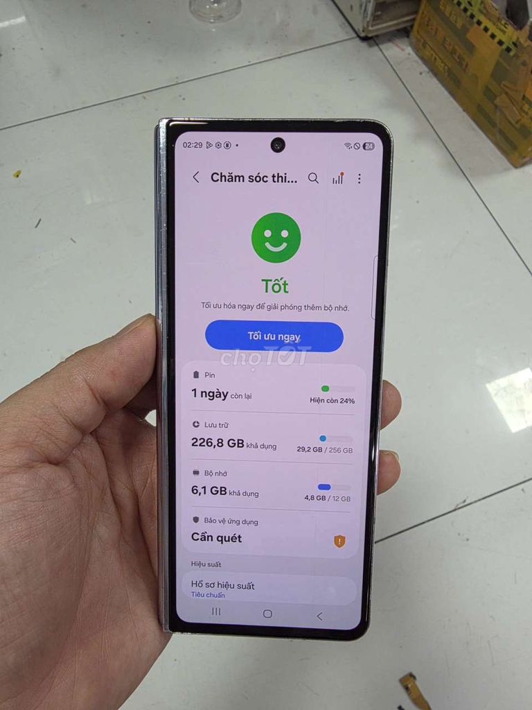  Galaxy Z Fold5 256GB VN giá rẻ trải nghiệm . Mua bán Điện thoại tại Quận 8 Tp Hồ Chí Minh được đăng bởi Thiên Hòa mobile  hình 1