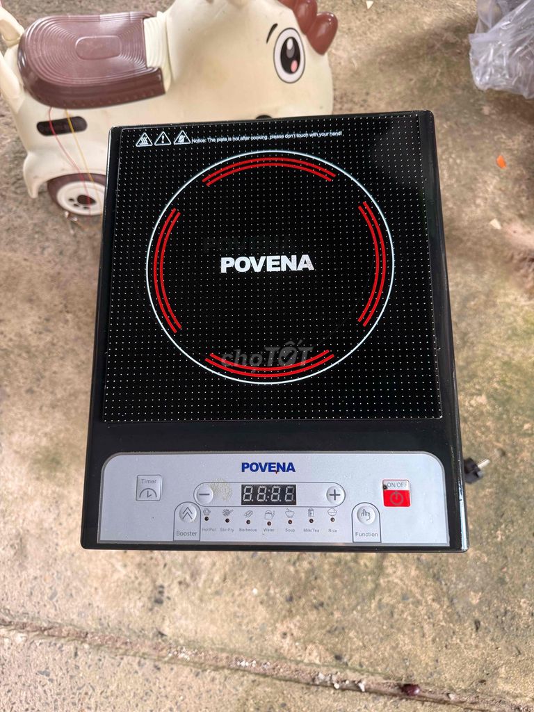 Bếp từ đơn POVENA Đen 2000W. Mua bán Bếp, lò, đồ điện nhà bếp tại Thành phố Thủ Đức Tp Hồ Chí Minh được đăng bởi Trí hình 1