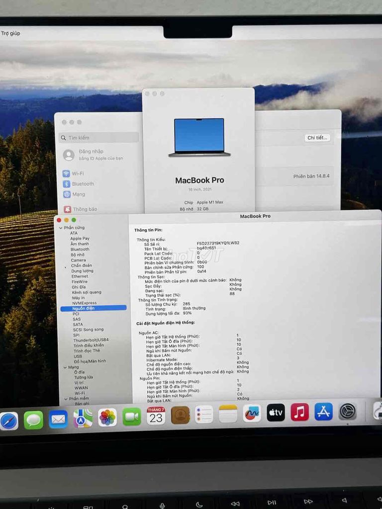 Macbook Pro 16" M1 Max 32/512GB Gray 98.5% Pin 93%. Mua bán Laptop tại Quận Tân Bình Tp Hồ Chí Minh được đăng bởi ĐỒ MỚI GIÁ CŨ hình 1