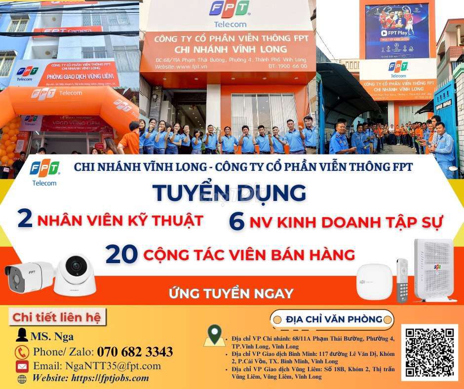 Tuyển Dụng: 2 Nhân Viên Kỹ Thuật