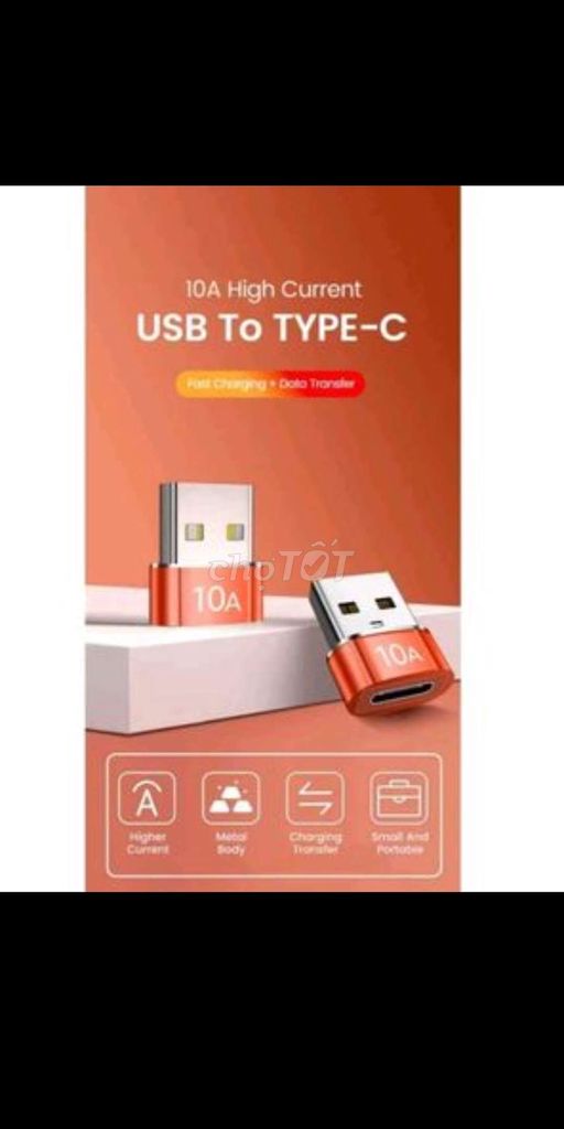 Đầu chuyển đổi sac usb sang type c