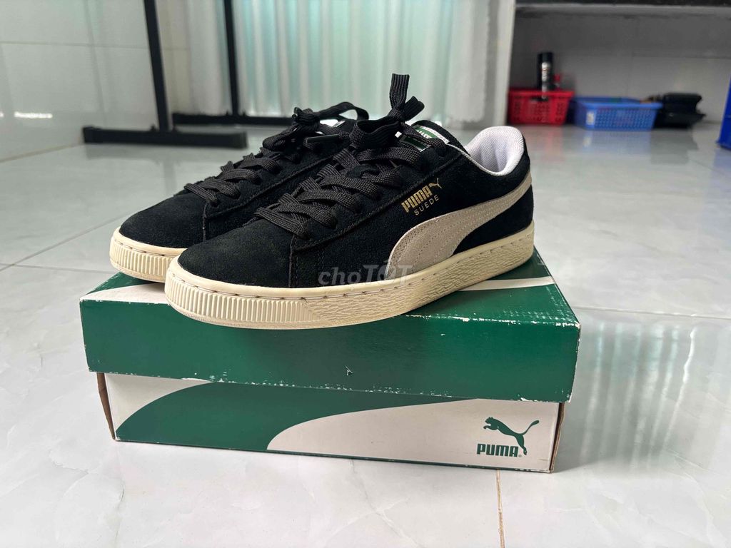 Giày Puma Suede màu đen size 40.5. Mua bán Giày dép tại Thành phố Cao Lãnh Đồng Tháp được đăng bởi Quang Duy hình 1