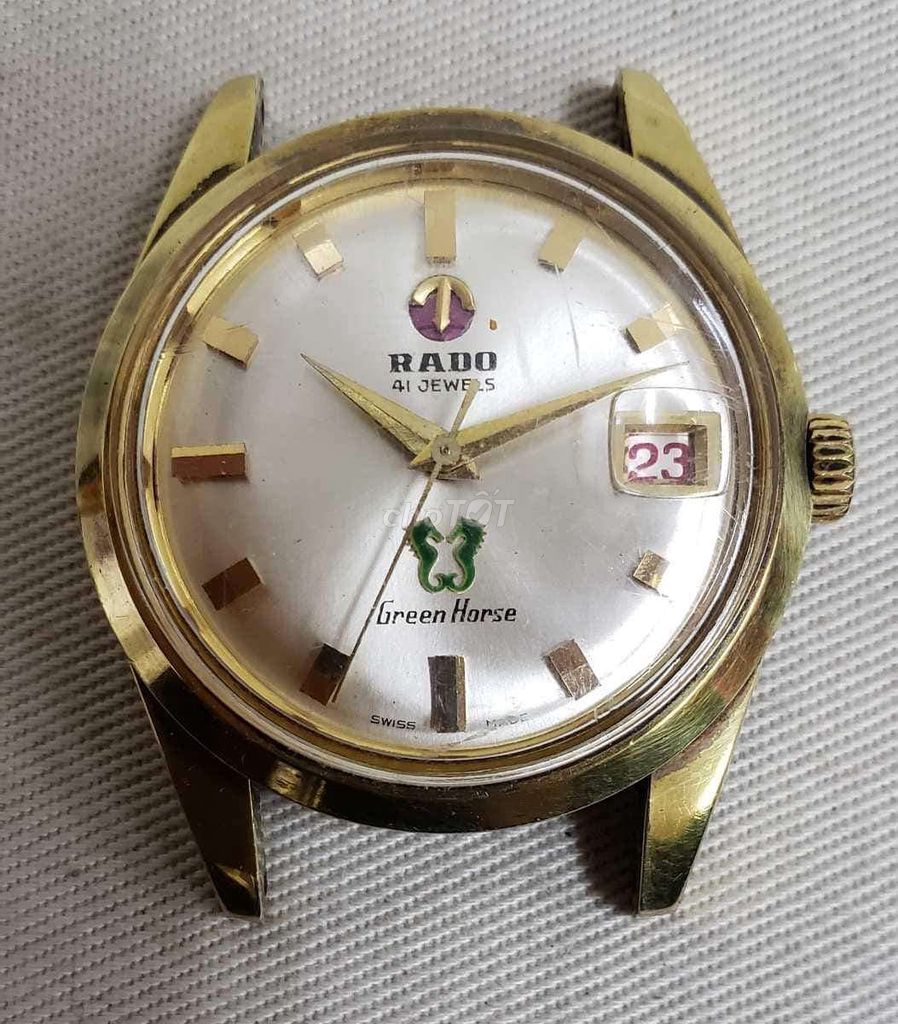 ĐH RAĐO 2 cá ngựa xanh đồ cổ thụy sỹ chính hãng. Mua bán Đồng hồ tại Thành phố Bà Rịa Bà Rịa - Vũng Tàu được đăng bởi ĐỨC CHÍN  hình 1