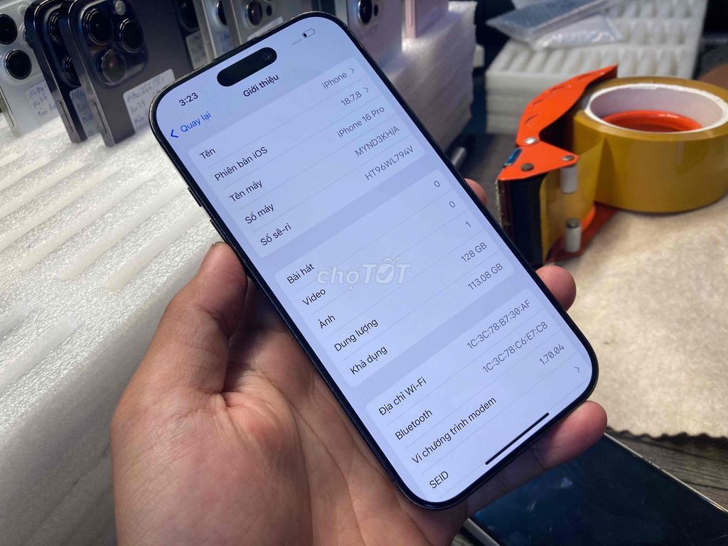 iPhone 16 Pro 128GB Đen Đã sử dụng. Mua bán Điện thoại tại Quận Bình Thạnh Tp Hồ Chí Minh được đăng bởi Văn Lâm hình 1