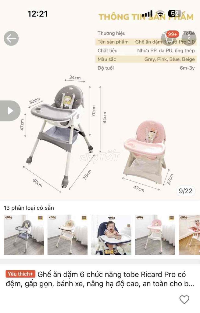 2 Ghế ăn dặm Tobe Hồng Nhựa Cao Cấp. Mua bán Mẹ và bé tại Thành phố Thủ Dầu Một Bình Dương được đăng bởi Thành hình 1