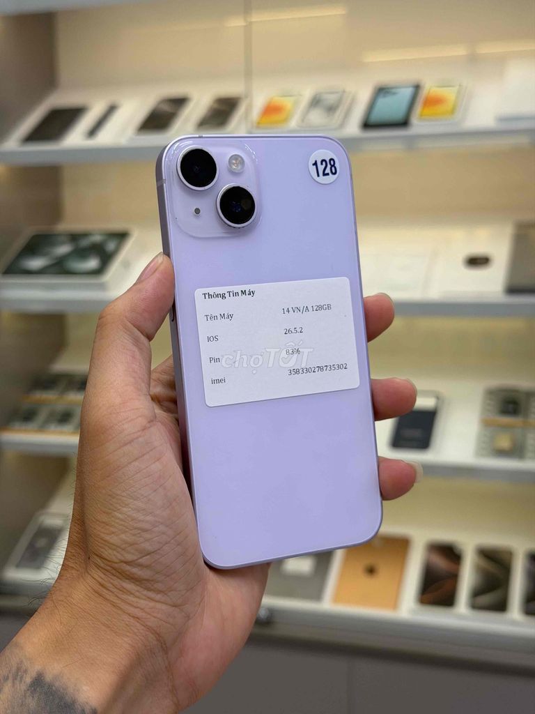 Apple iPhone 14 128GB Tím 99%. Mua bán Điện thoại tại Thành phố Nam Định Nam Định được đăng bởi nguyễn việt hoàng hình 1