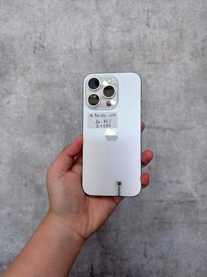 15 PRO TRẮNG 512G MÃ MĨ PIN 86%, HỖ TRỢ GÓP