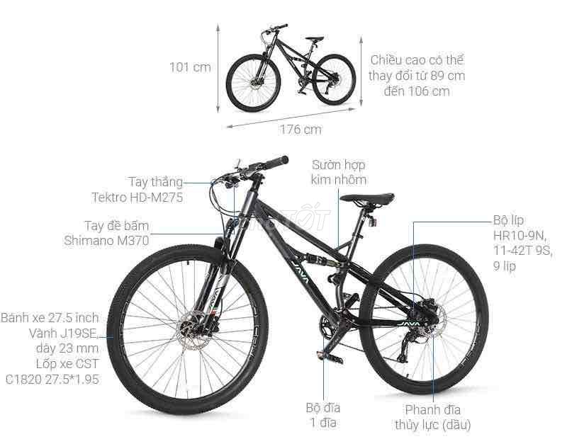 Xe Đạp Thể Thao MTB JAVA 650B - FURIA 27.5 inch