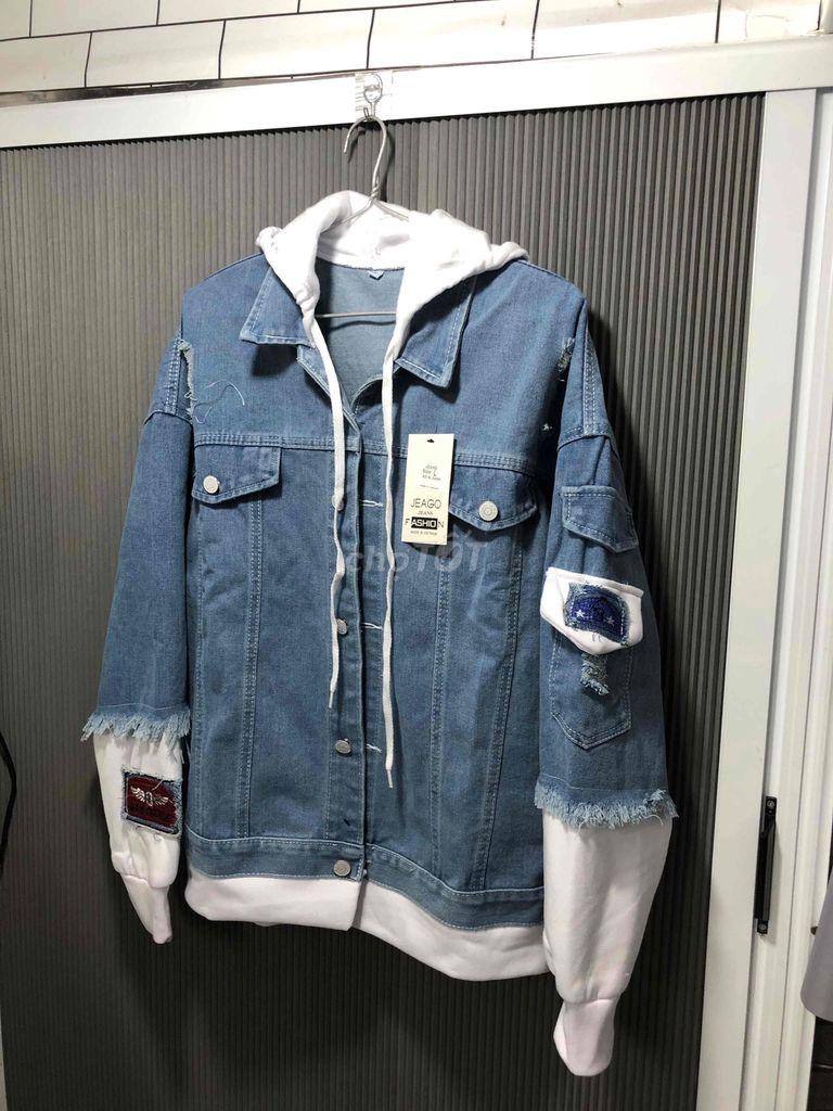 Áo khoác Jean nam JEAGO size L. Mua bán Quần áo tại Quận 4 Tp Hồ Chí Minh được đăng bởi Hạnh đồ cũ hình 1