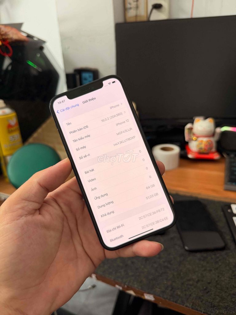 Apple iPhone 12  ios 16 / jailbreack. Mua bán Điện thoại tại Quận Gò Vấp Tp Hồ Chí Minh được đăng bởi Quảng Phạm Mua Iphone Lock và QT  HCM hình 1