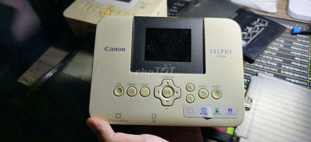 Máy in ảnh Canon CP1000 Trắng kem. Mua bán Đồ dùng văn phòng tại Huyện Yên Lạc Vĩnh Phúc được đăng bởi tu tu hình 1