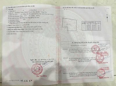 Bán đất 3377m² ngang 66m giá 128.5tỷ Xã Hồ Tràm Xuyên mộc