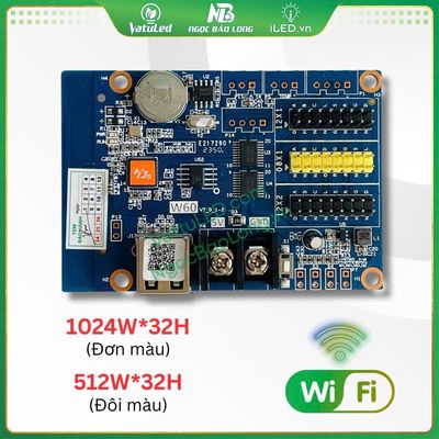 Mạch HD W60 WiFi điều khiển LED ma trận 1màu,3 màu. Mua bán Linh kiện (RAM, Card...) tại Thành phố Dĩ An Bình Dương được đăng bởi hàng mới thanh lý 1 nữa giá