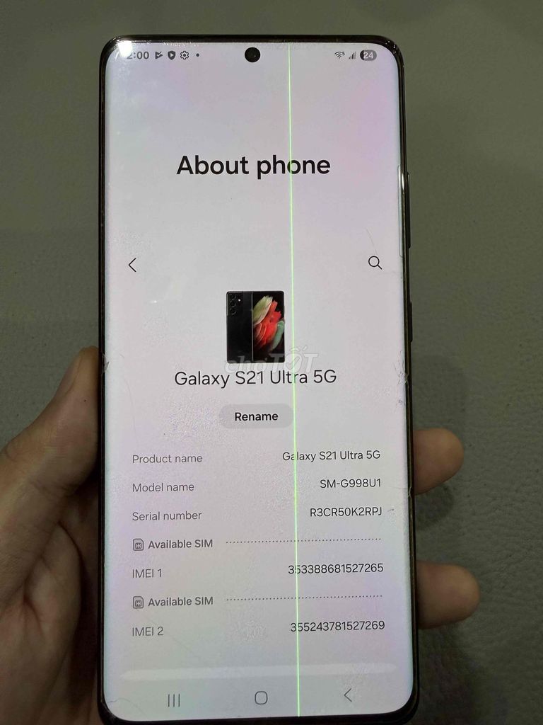 Samsung Galaxy S21 Ultra 5G 128GB Đen Đã sử dụng. Mua bán Điện thoại tại Quận Đống Đa Hà Nội được đăng bởi Hoàng Lê Minh hình 1