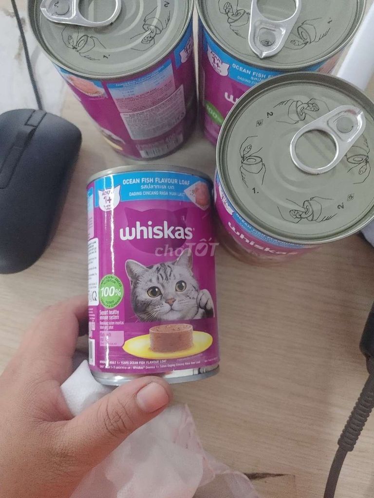 combo 4 hộp thức ăn cho mèo Whiskas. Mua bán Phụ kiện, Thức ăn, Dịch vụ tại Thành phố Thủ Đức Tp Hồ Chí Minh được đăng bởi Minh hình 1